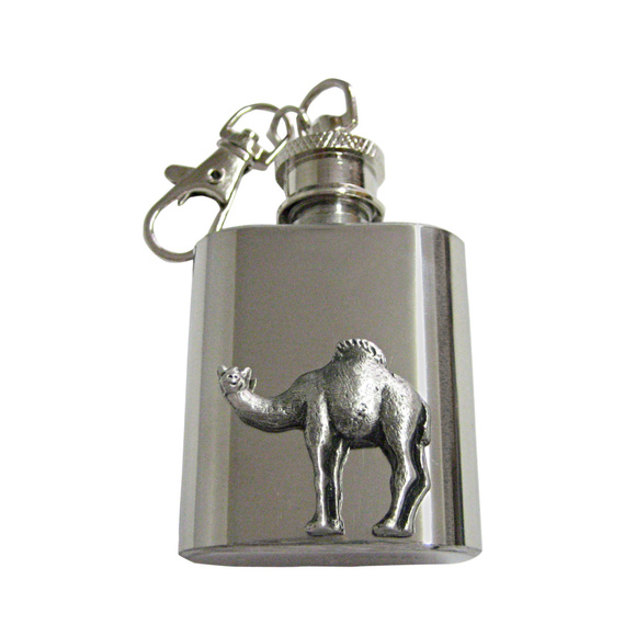 Textured Camel Keychain Flask - Picture 1 of 1